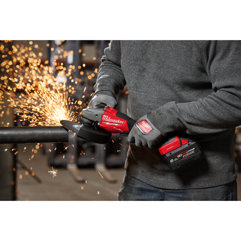 Milwaukee - M18 Akku-Hochleistungswinkelschleifer 180mm, Regler, ONE-KEY Gen2(M18FHSAGO180VXPDB2-0X)