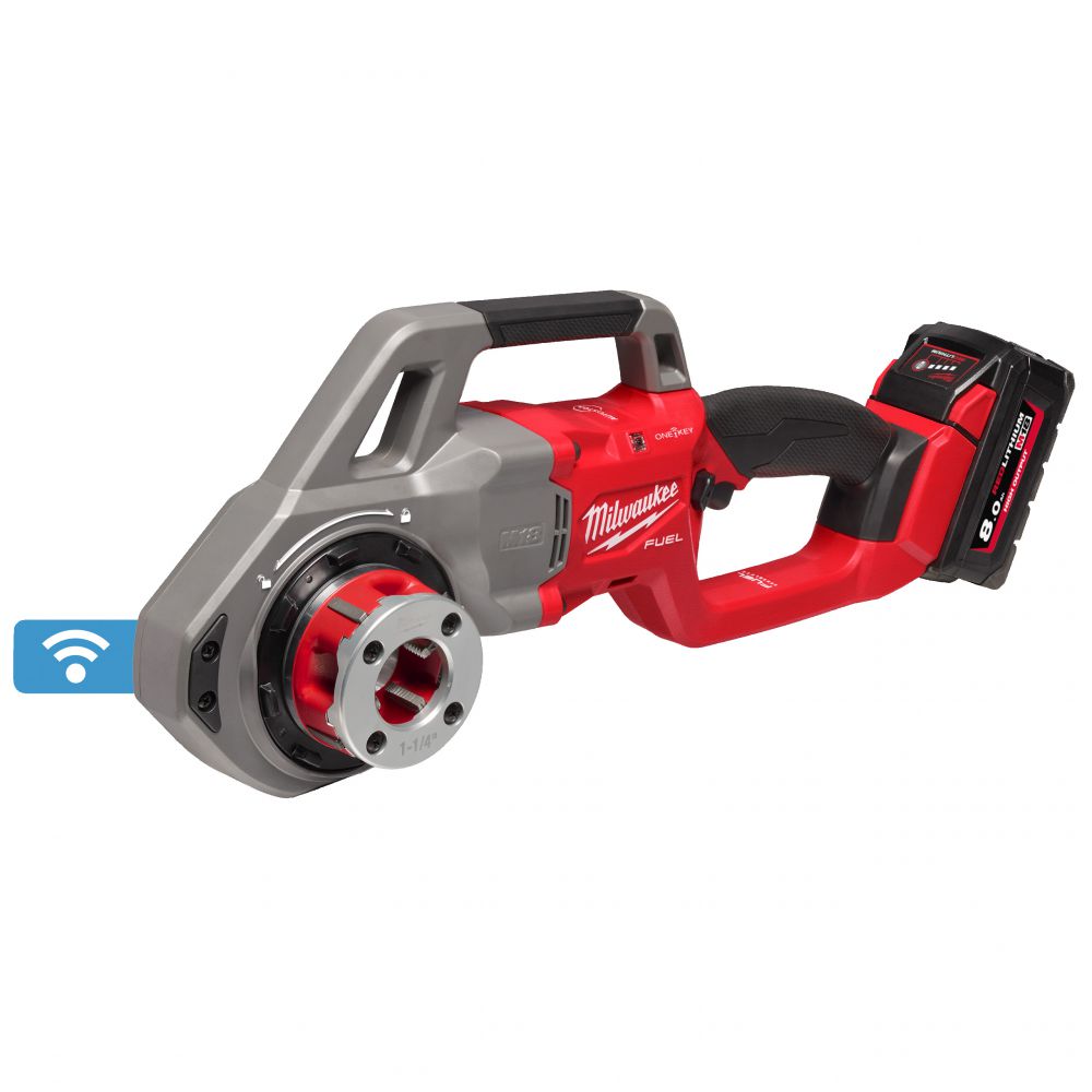Milwaukee - 1¼ " Akku-Gewindeschneidkluppe M18 FUEL ONE-KEY (M18 FPT114-802CA)