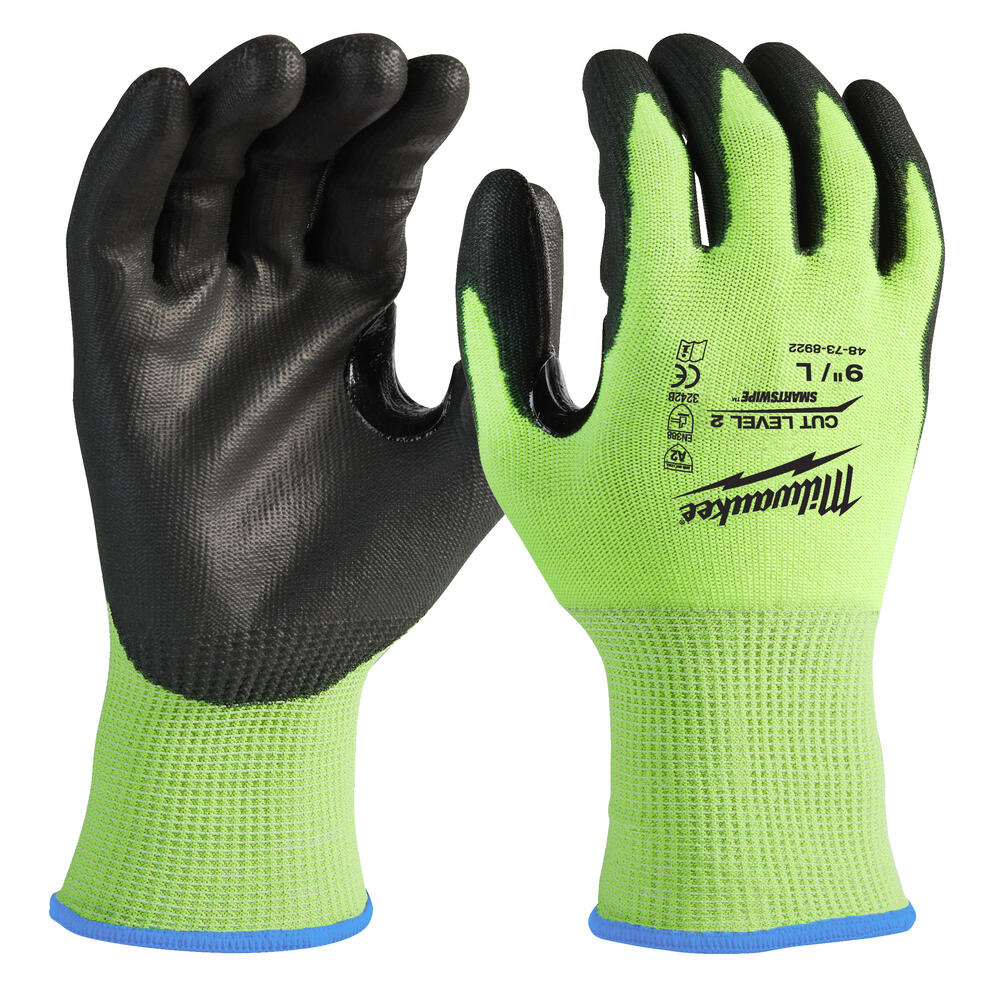 Milwaukee Hi-Vis Schnittschutzhandschuhe Klasse 2/B