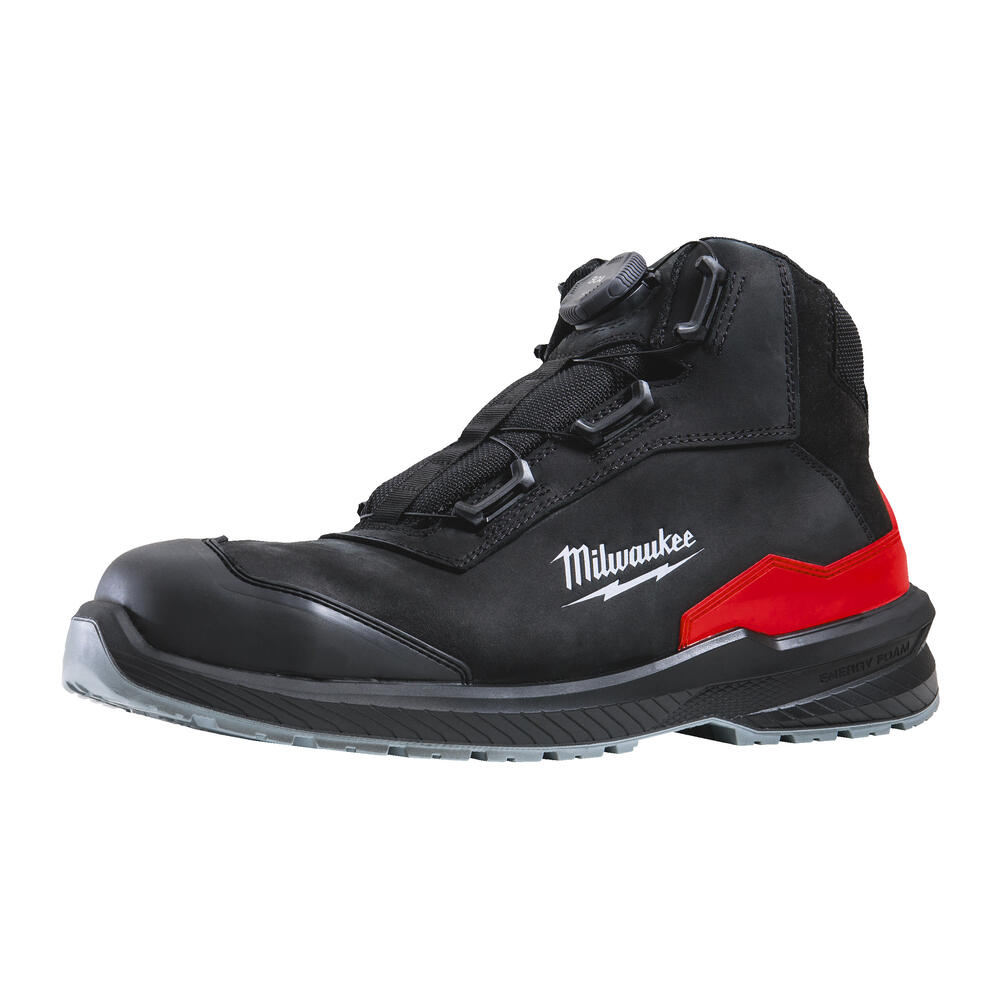 Milwaukee Sicherheits-Stiefel FLEXTRED S3S BOA Leder schwarz