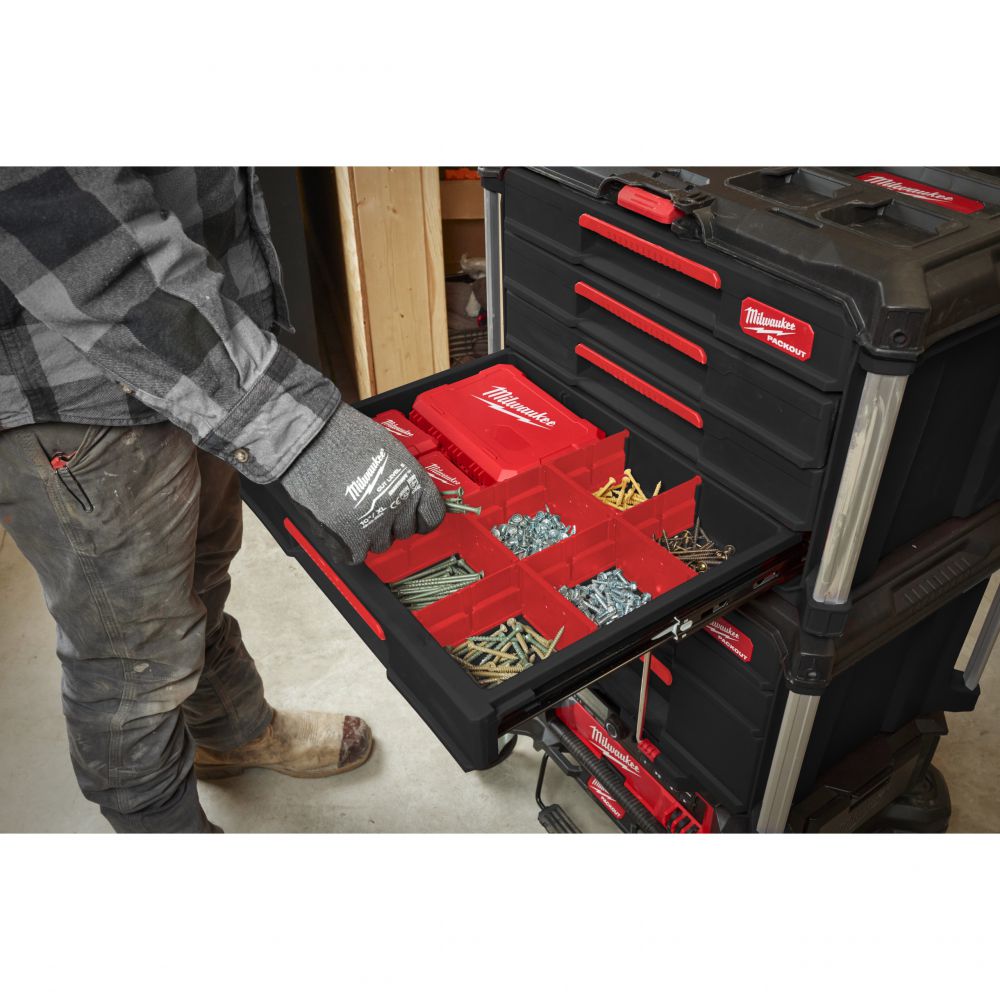 Milwaukee PACKOUT Koffer mit 4 Schubladen
