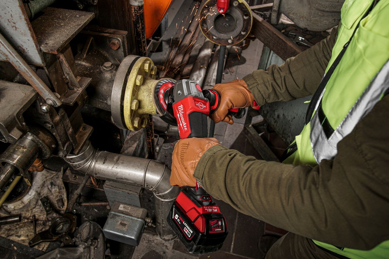 Milwaukee - Akku-Winkelschleifer M18 FUEL (M18 FSAGV125XPDB-0X)