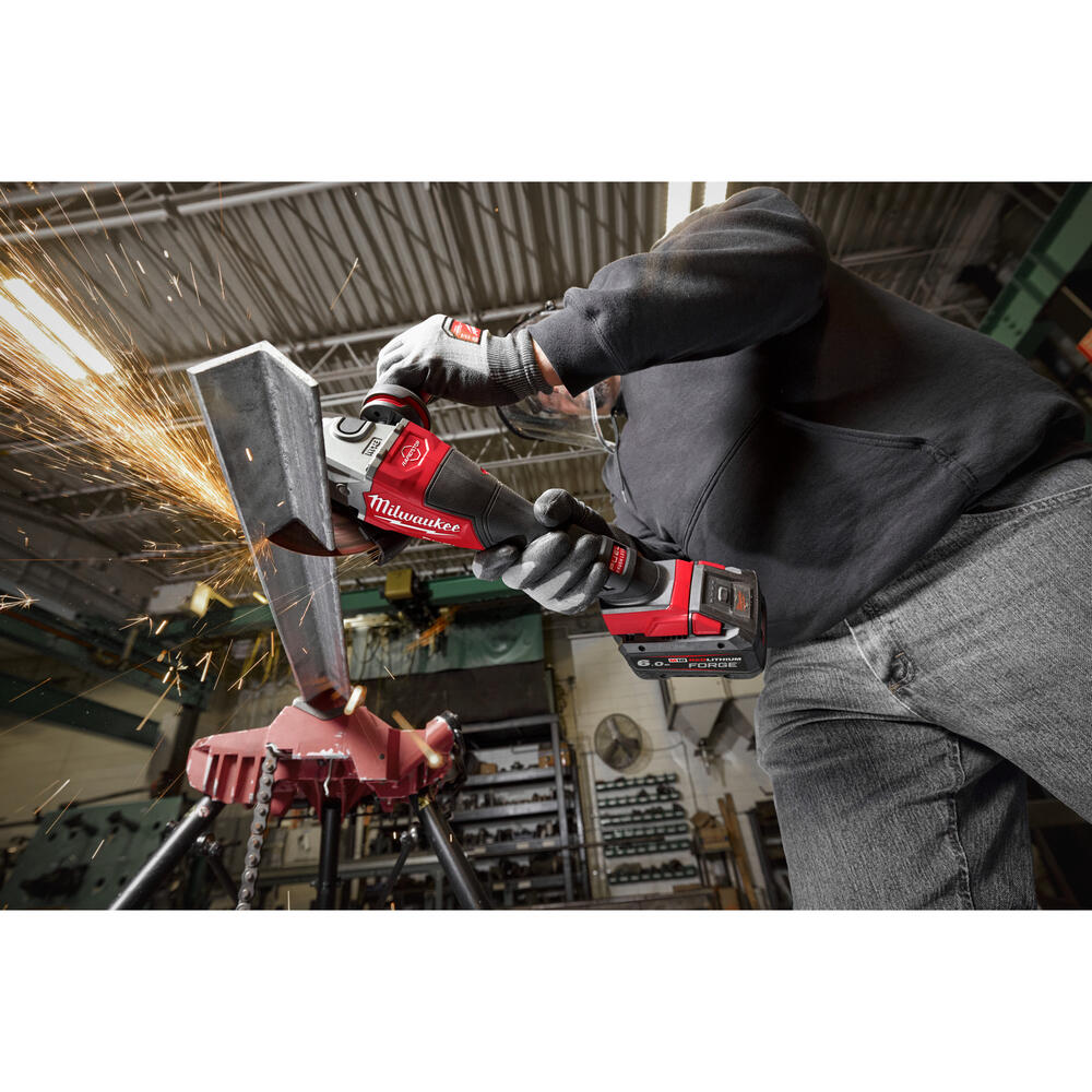 Milwaukee - M18 Akku-Hochleistungswinkelschleifer 150 mm mit Bremse, P.schalter(M18FHSAG150XPDB2-0X)