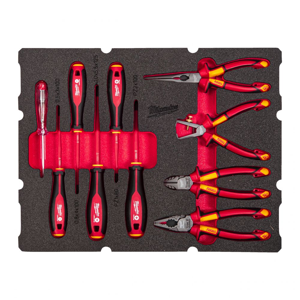 Milwaukee - PACKOUT VDE Zangen und VDE Schraubendreher Einlage